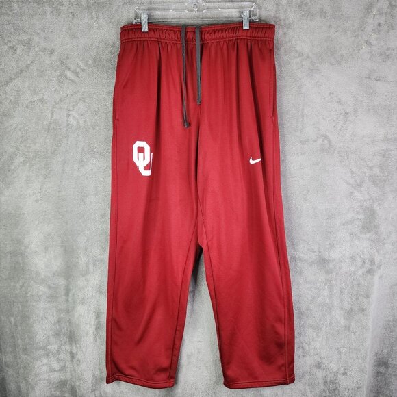 Mens Red Nike Therma-Fit Sweatpants Oklahoma Sooners Polyester Athletic Size XXL - Picture 2 of 15